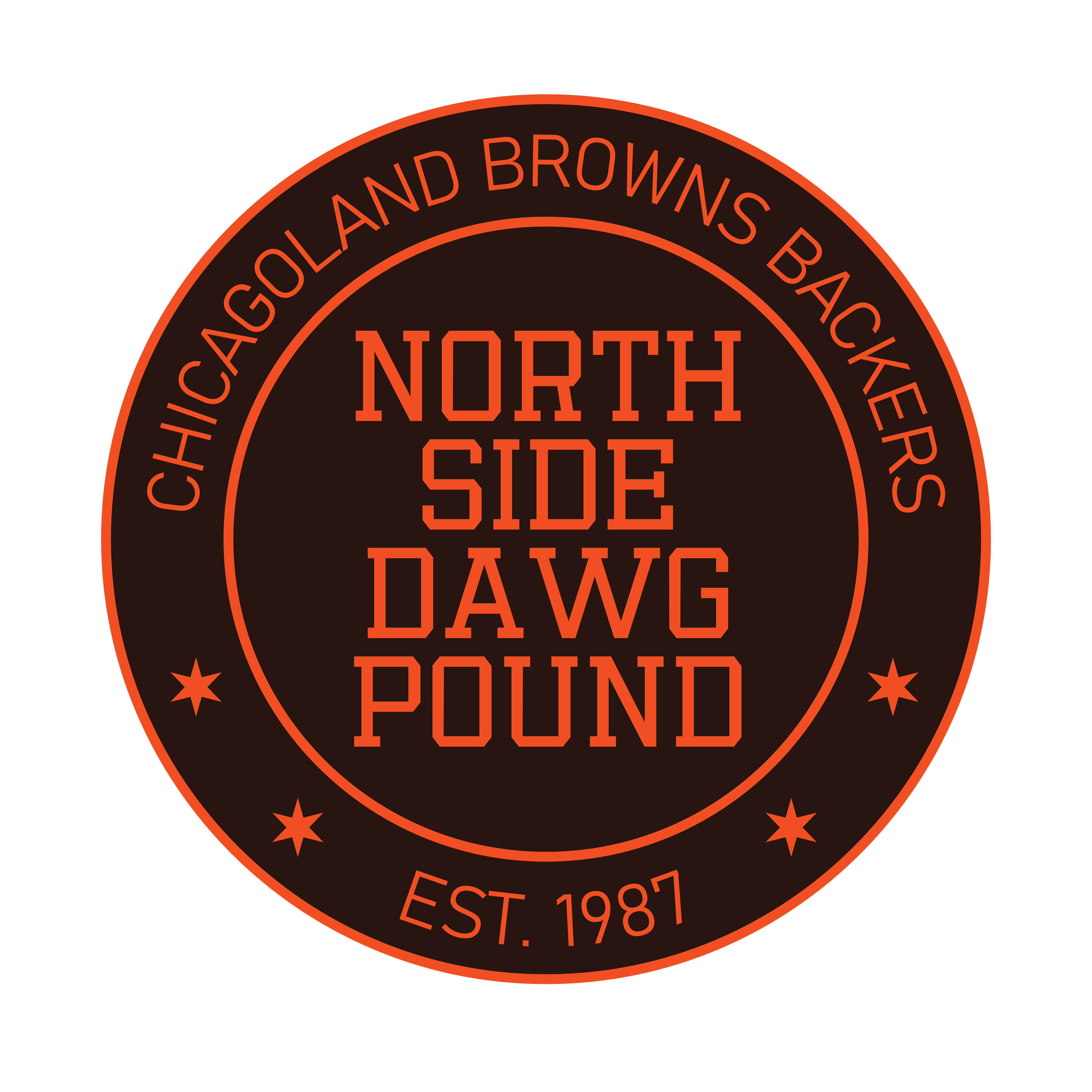 northside dawg pound / chicagoland browns backers logo